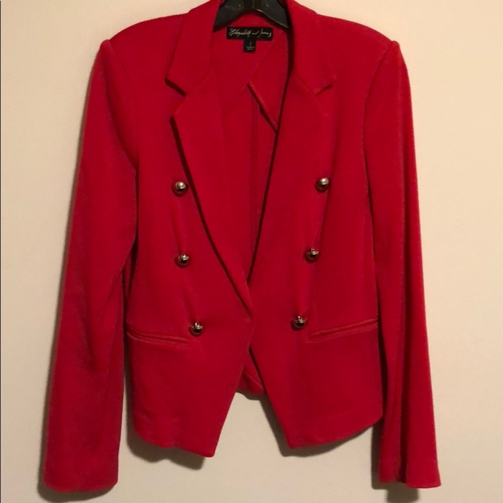 Elizabeth and James blazer